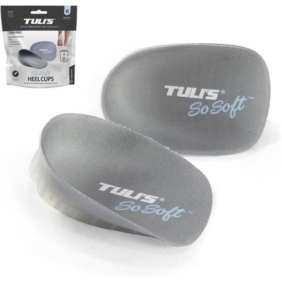 Heavy Duty Gel Heel Cups, Relief for Plantar Fasciitis, Heel Pain - Picture 1 of 7